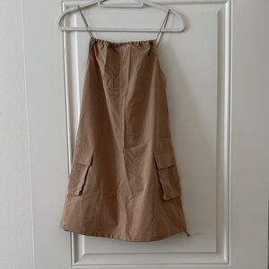 Oak + Fort Cargo Mini Dress with Pockets